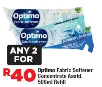 OK Foods Optimo Fabric Softener Concentrate Refill offer