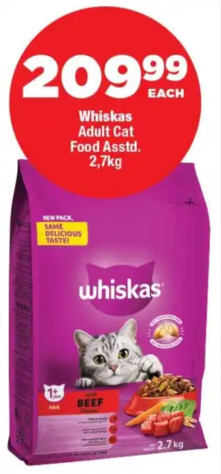 OK Foods Whiskas Adult Cat Food offer