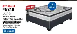OK Furniture Lunar 152cm Neria Pillow-Top Base Set offer