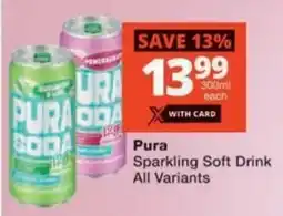 MediRite Pura Sparkling Soft Drink All Variants offer