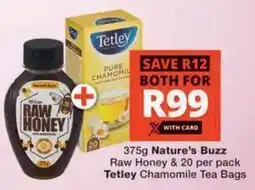 MediRite Nature's Buzz Raw Honey & Tetley Chamomile Tea Bags offer