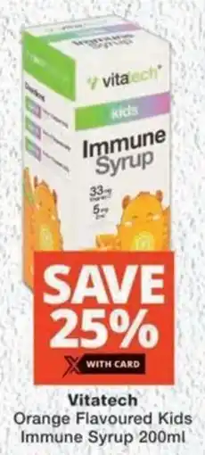 MediRite Vitatech Orange Flavoured Kids Immune Syrup offer