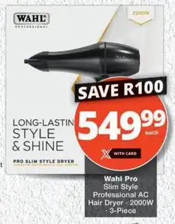 MediRite Wahl Pro Slim Style Professional AC Hair Dryer offer