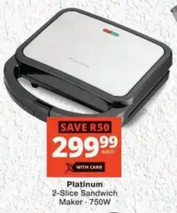 MediRite Platinum 2-Slice Sandwich Maker offer