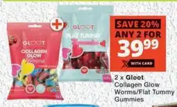 MediRite Gloot Collagen Glow Worms/ Flat Tummy Gummies offer