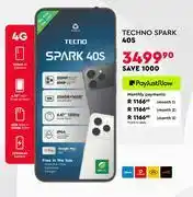 Edgars Techno Spark 40S Smartphone offer