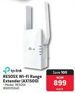 Makro tp-link RE505X Wi-Fi Range Extender (AX1500) offer