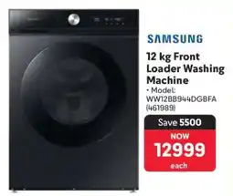 Makro Samsung 12 kg Front Loader Washing Machine offer