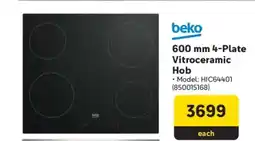 Makro Beko 600 mm 4-Plate Vitroceramic Hob offer