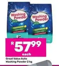 Game Great Value Auto Washing Powder 2 kg offer