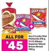Game Lucky Star Pilchards & Albany Bread Combo offer