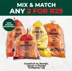 Food Lover's Market Grapefruit, Naartjie, Lemon or Orange Thriftpacks offer