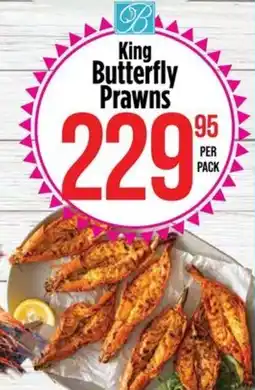 Food Lover's Market King Butterfly Prawns offer