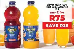 Food Lover's Market Clover Krush 100% Fruit Juice Assorted offer