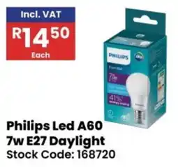 Africa Cash and Carry Philips Led A60 7w E27 Daylight offer