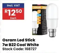Africa Cash and Carry Osram Led Stick 7w B22 Cool White offer