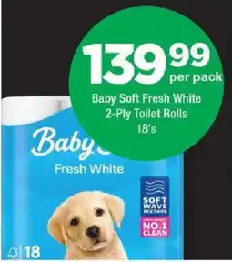 OK Foods Baby Soft Fresh White 2-Ply Toilet Rolls offer