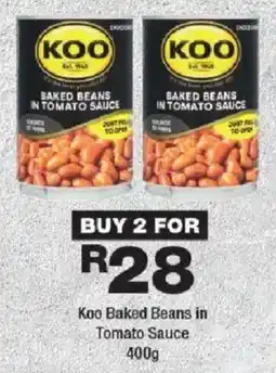 OK Foods Koo Baked Beans in Tomato Sauce offer