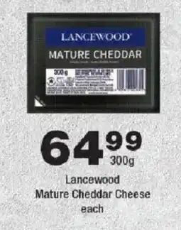 OK Foods Lancewood Mature Cheddar Cheese offer