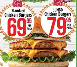 Food Lover's Market Jumbo Chicken Burgers offer