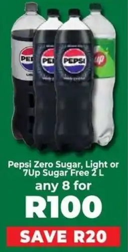 Food Lover's Market Pepsi Zero Sugar, Light or 7Up Sugar Free offer