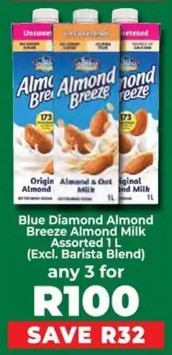 Food Lover's Market Blue Diamond Almond Breeze Almond Milk Assorted offer