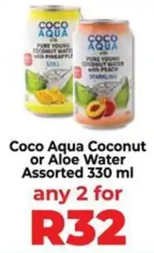 Food Lover's Market Coco Aqua Coconut or Aloe Water Assorted offer