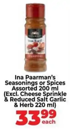 Food Lover's Market Ina Paarman's Seasonings or Spices Assorted offer