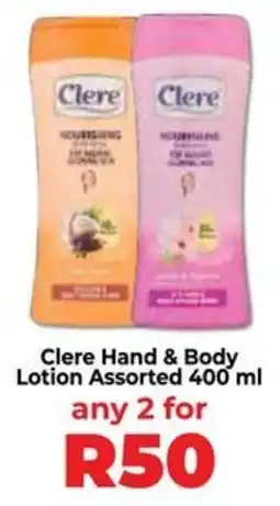 Food Lover's Market Clere Hand & Body Lotion Assorted offer