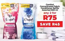 Food Lover's Market Comfort Concentrated Fabric Conditioner Refills Assorted offer