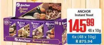 Anchor Instant Yeast 48x10g