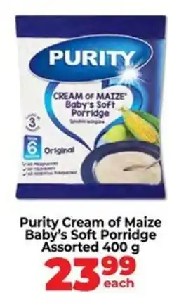 Food Lover's Market Purity Cream of Maize Baby's Soft Porridge Assorted offer