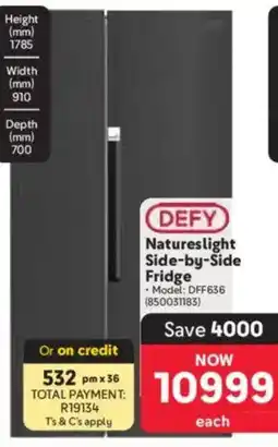 Makro Defy Natureslight Side-by-Side Fridge offer