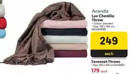 Makro Aranda Lux Chenille Throw offer
