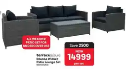 Makro Terrace Leisure Roanne Wicker Patio Lounge Set offer