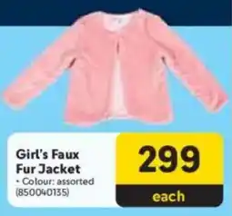 Makro Girl's Faux Fur Jacket offer