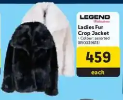 Makro Legend Ladies Fur Crop Jacket offer