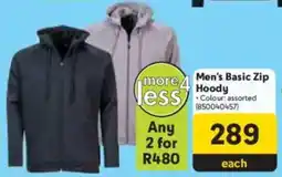 Makro Men's Basic Zip Hoody offer