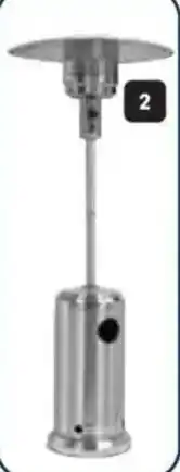 Makro Alva Stainless Steel Patio Gas Heater offer