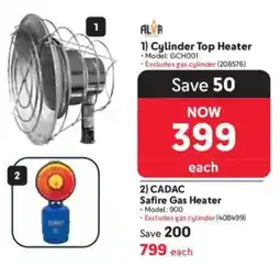 Makro Alva Cylinder Top Heater offer