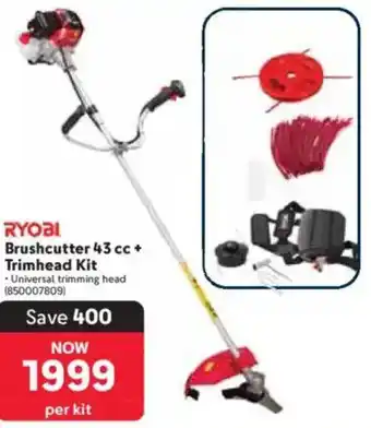 Makro Ryobi Brushcutter 43 cc + Trimhead Kit offer