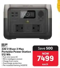Makro Ecoflow 220 V River 2 Max Portable Power Station 512 Wh offer