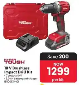 Makro Hyper Tough 18 V Brushless Impact Drill Kit offer