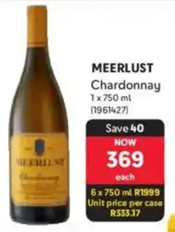 Makro Meerlust Chardonnay offer