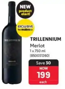 Makro Trillennium Merlot offer