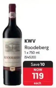 Makro KWV Roodeberg offer