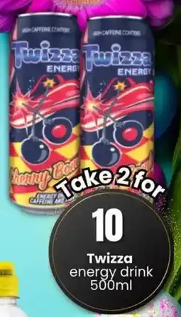 Super Save Twizza energy drink offer