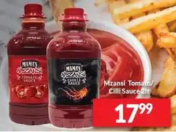 Super Save Mama's Mzansi Tomato/ Chilli Sauce offer