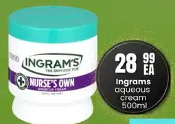 Super Save Ingrams aqueous cream offer