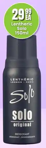 Super Save Lentheric Solo offer